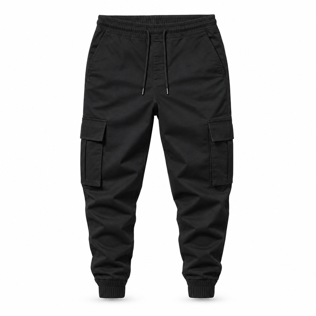 Cargo-Hose für Herren im Casual-Look mit mehreren Taschen und Kordelzug