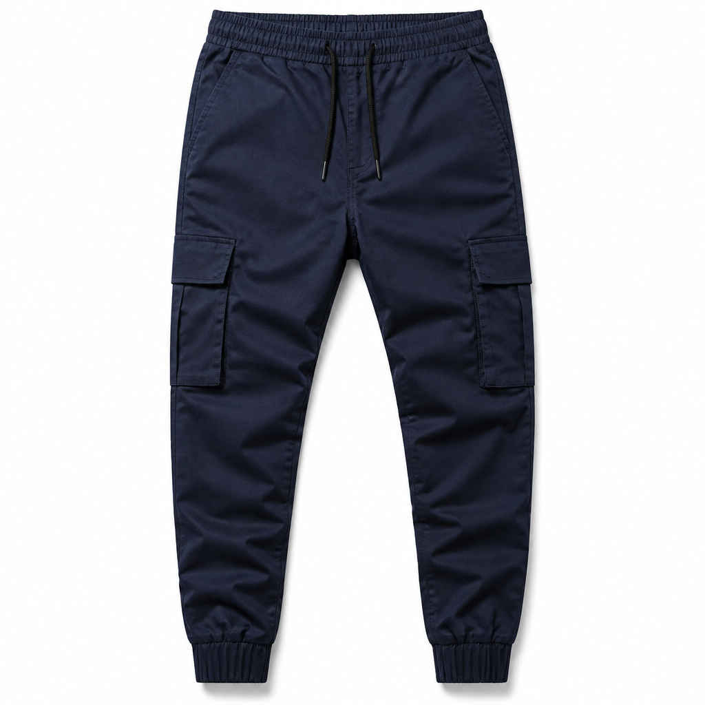 Cargo-Hose für Herren im Casual-Look mit mehreren Taschen und Kordelzug