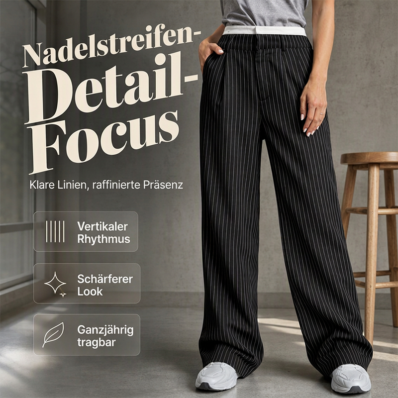 🔥Beliebtes Produkt ！✨Gerade geschnittene Damenhosen mit hoher Taille