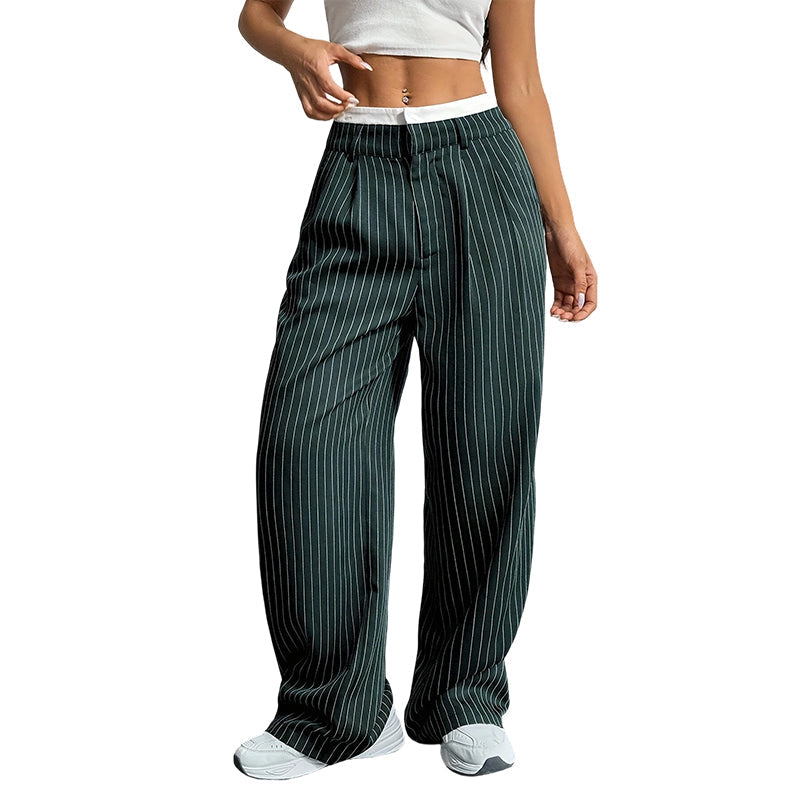 🔥Beliebtes Produkt ！✨Gerade geschnittene Damenhosen mit hoher Taille