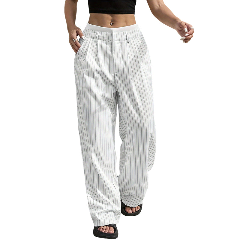 🔥Beliebtes Produkt ！✨Gerade geschnittene Damenhosen mit hoher Taille