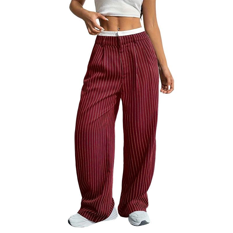🔥Beliebtes Produkt ！✨Gerade geschnittene Damenhosen mit hoher Taille