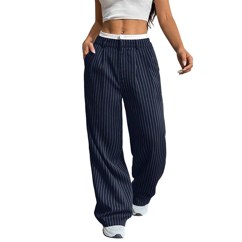 🔥Beliebtes Produkt ！✨Gerade geschnittene Damenhosen mit hoher Taille