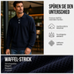 📢🎉50%Rabatt!!!🛍️✨Herren-Oberteil mit Waffelstrick, Langarm und Kragen