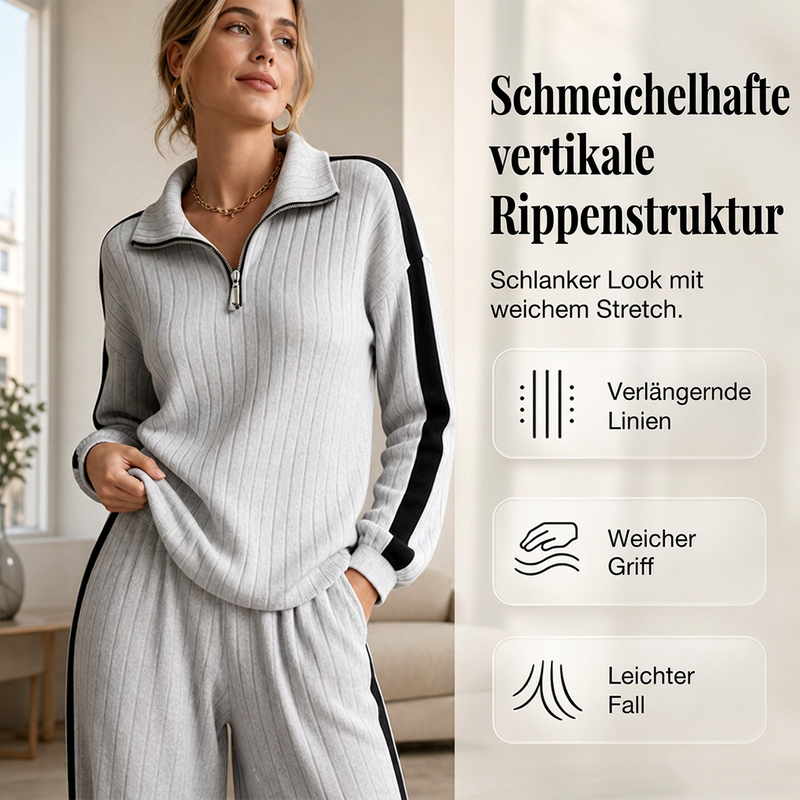 📢🎉50%Rabatt!!!🛍️✨Legeres Sweatshirt und weit geschnittene Hose für Damen
