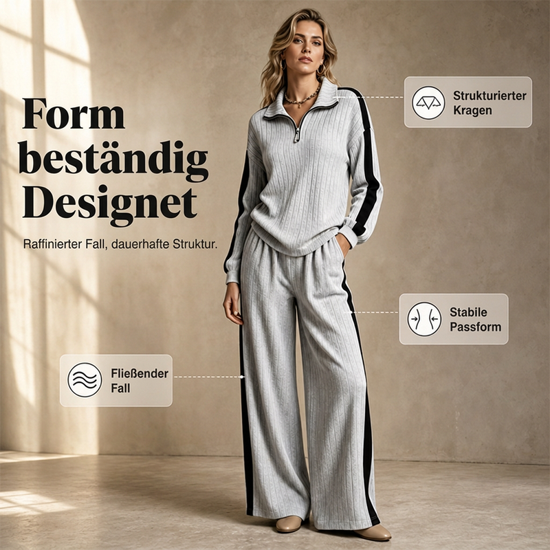 📢🎉50%Rabatt!!!🛍️✨Legeres Sweatshirt und weit geschnittene Hose für Damen
