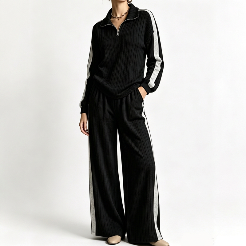 📢🎉50%Rabatt!!!🛍️✨Legeres Sweatshirt und weit geschnittene Hose für Damen