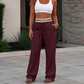 📢🎉50%Rabatt!!!🛍️✨Damen Hochweitige Jogginghose mit weitem Bein