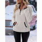 📢🎉50%Rabatt!!!🛍️✨Damen-Sweatshirt mit halbem Reißverschluss aus warmem Plüsch