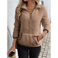 📢🎉50%Rabatt!!!🛍️✨Damen-Sweatshirt mit halbem Reißverschluss aus warmem Plüsch