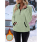 📢🎉50%Rabatt!!!🛍️✨Damen-Sweatshirt mit halbem Reißverschluss aus warmem Plüsch