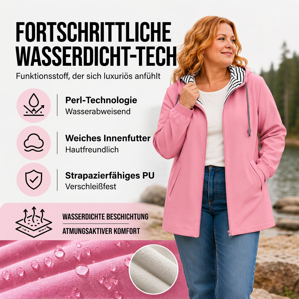 📢📢50%Rabatt!!!📦 Täglich 500+ Pakete versendet – der Wahnsinn! Wasserdichte Kapuzen-Freizeitjacke für Damen