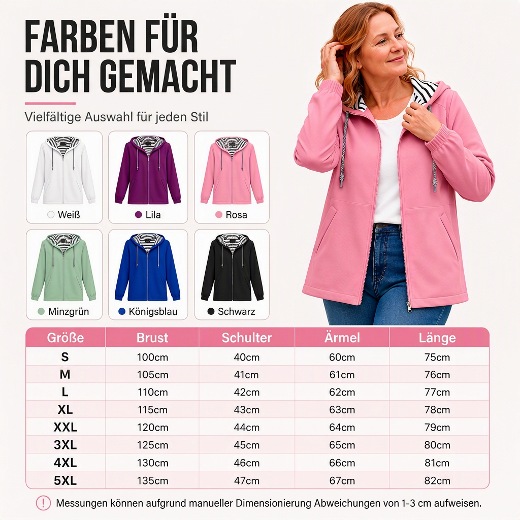 📢📢50%Rabatt!!!📦 Täglich 500+ Pakete versendet – der Wahnsinn! Wasserdichte Kapuzen-Freizeitjacke für Damen