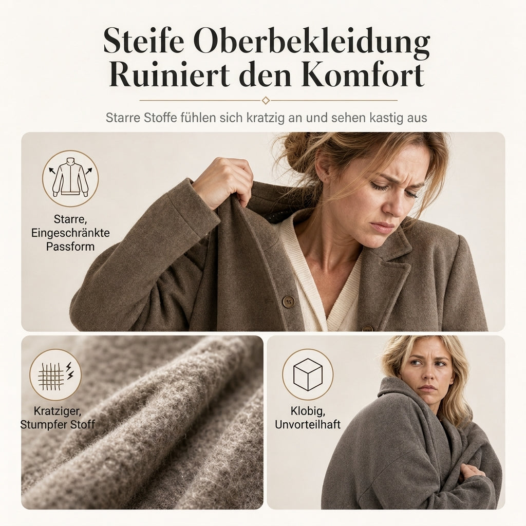 Lässige Cord-Strickjacke mit V-Ausschnitt für Damen