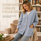 Lässige Cord-Strickjacke mit V-Ausschnitt für Damen