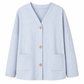 Lässige Cord-Strickjacke mit V-Ausschnitt für Damen