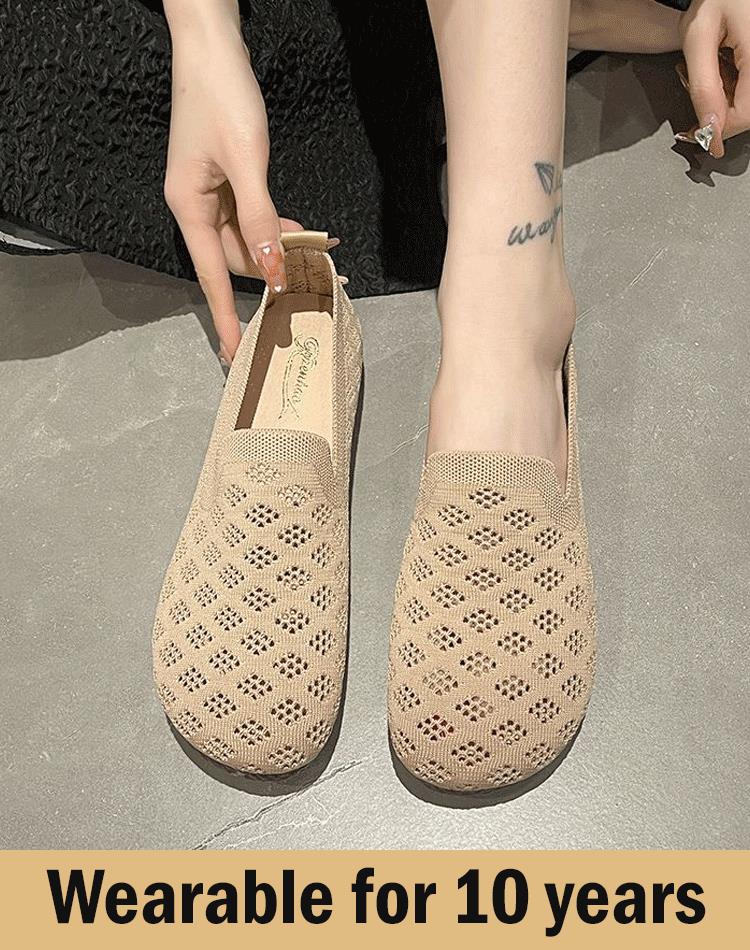 🔥Beliebtes Produkt ！✨Damenschuhe mit weicher Sohle, gewebt, hohl