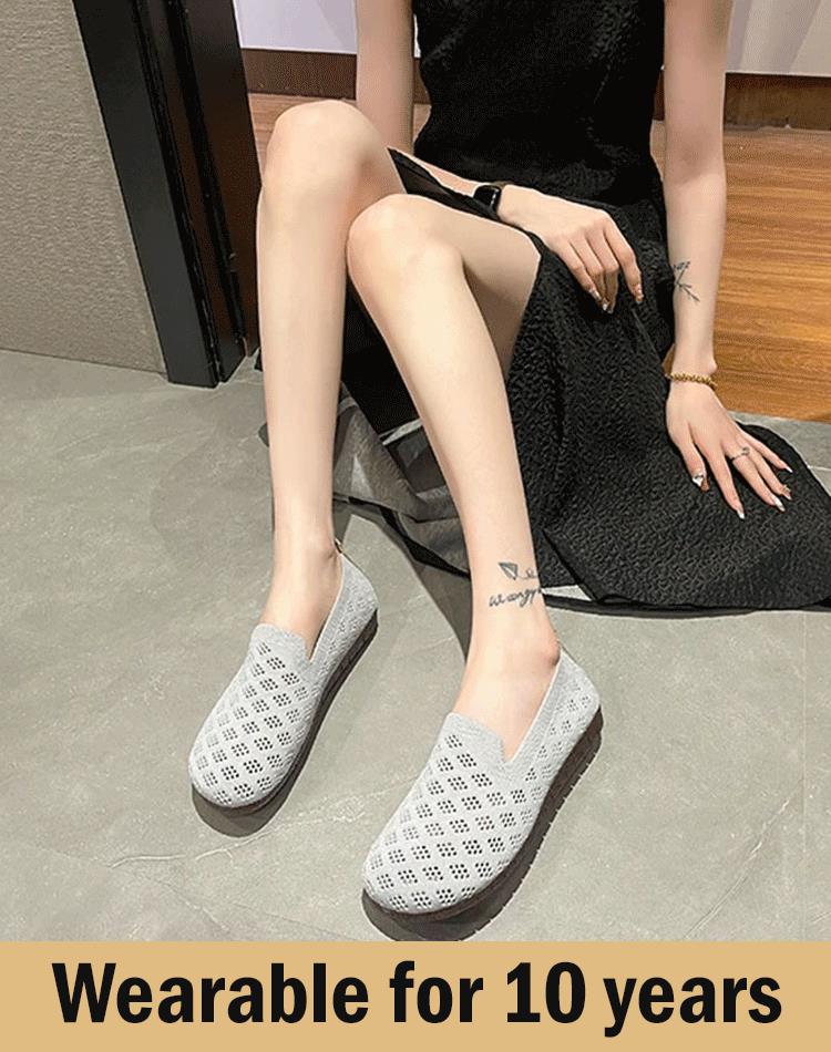 🔥Beliebtes Produkt ！✨Damenschuhe mit weicher Sohle, gewebt, hohl