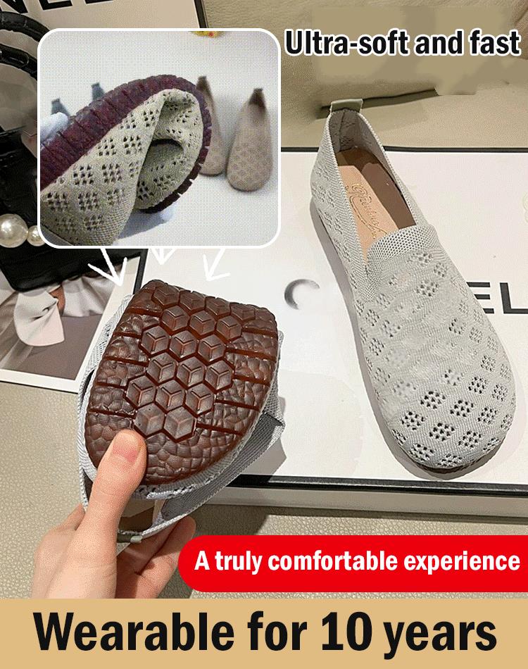 🔥Beliebtes Produkt ！✨Damenschuhe mit weicher Sohle, gewebt, hohl