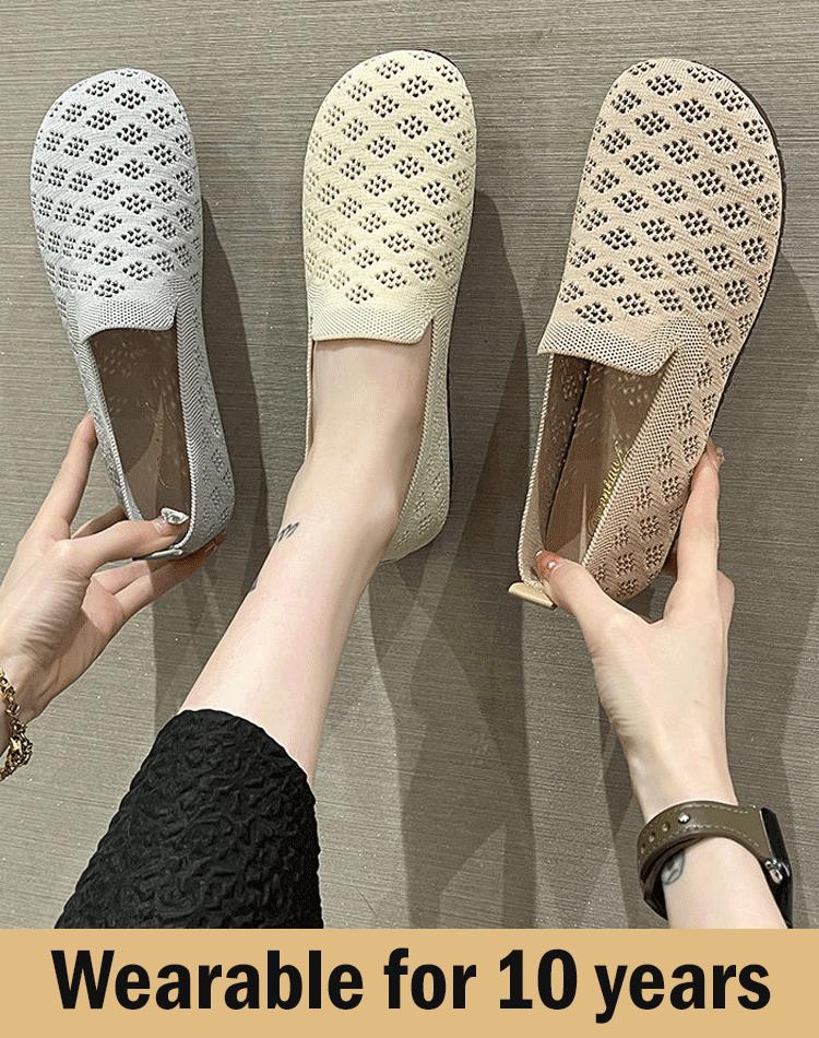 🔥Beliebtes Produkt ！✨Damenschuhe mit weicher Sohle, gewebt, hohl