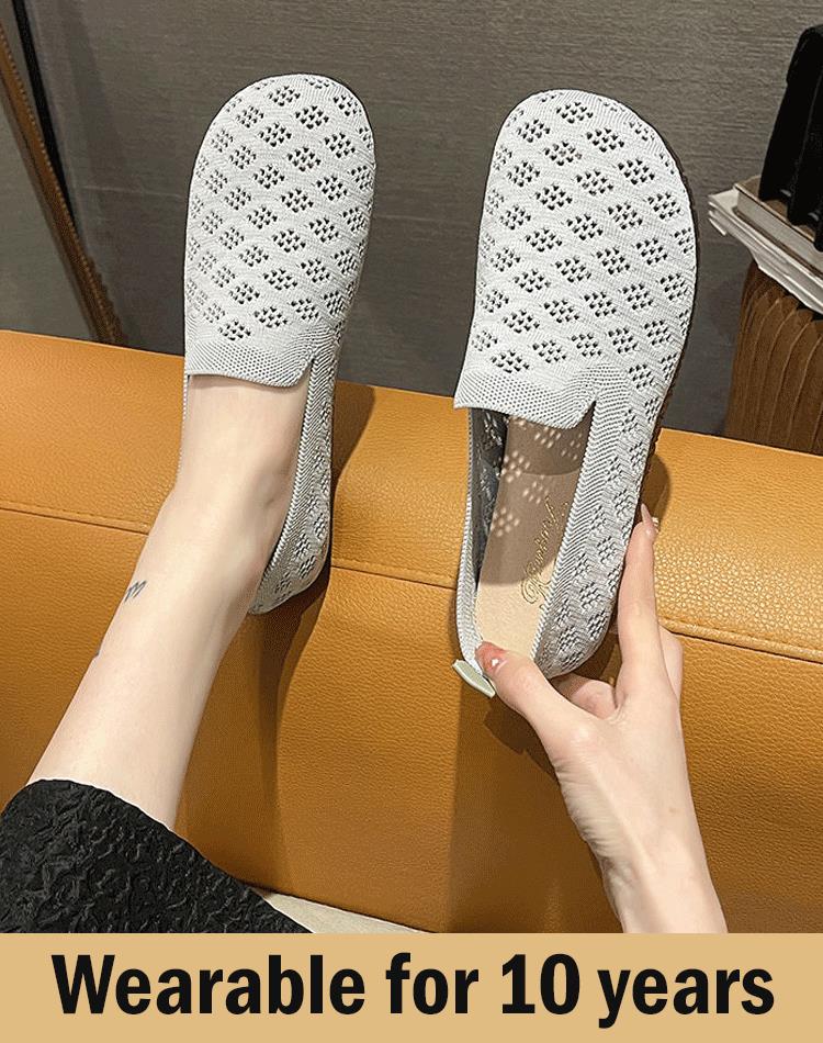 🔥Beliebtes Produkt ！✨Damenschuhe mit weicher Sohle, gewebt, hohl