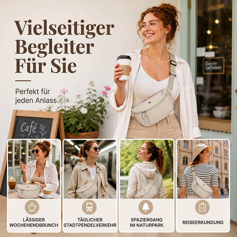 🔥Beliebtes Produkt ！✨Minimalistische Umhängetasche in Halbmondform