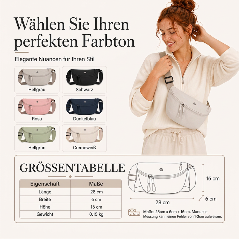 🔥Beliebtes Produkt ！✨Minimalistische Umhängetasche in Halbmondform