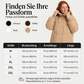 Warme, lockere Damen-Winterjacke mit Kapuze