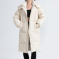 Warme, lockere Damen-Winterjacke mit Kapuze