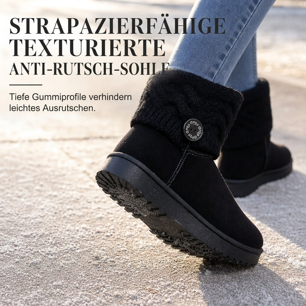 Winter-Schnürstiefel für Damen, halbhoch