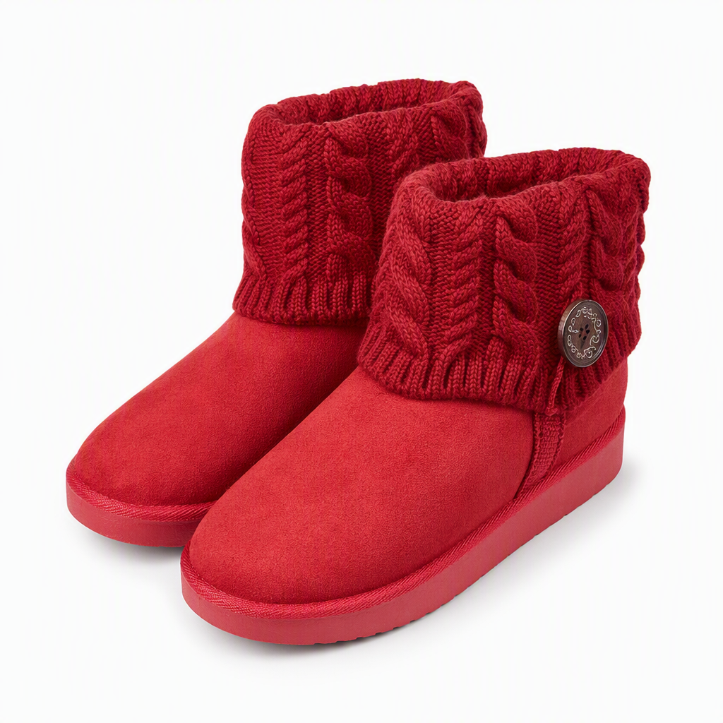 Winter-Schnürstiefel für Damen, halbhoch