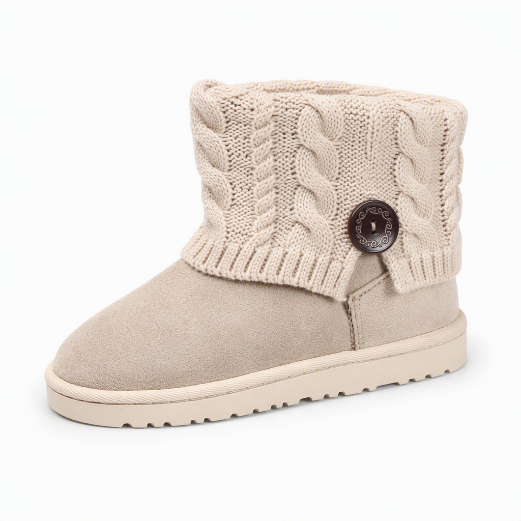 Winter-Schnürstiefel für Damen, halbhoch