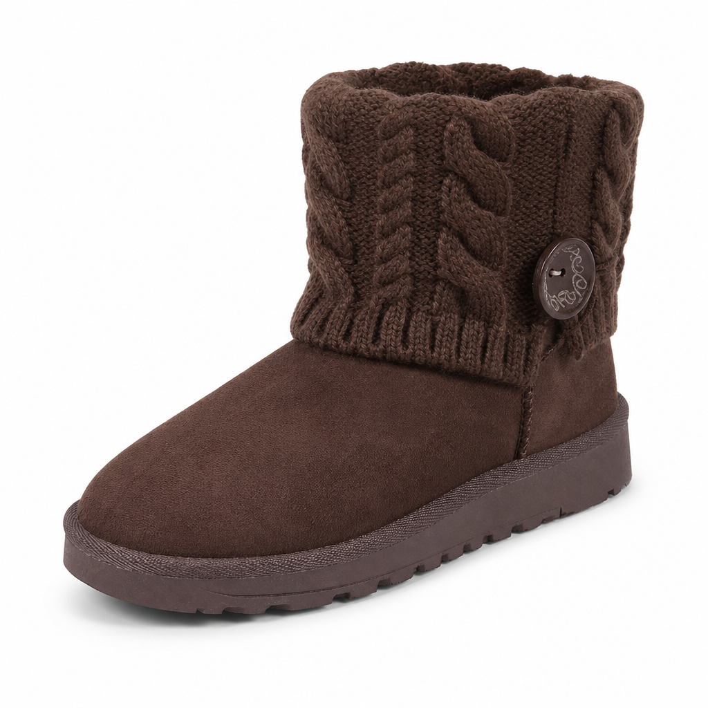 Winter-Schnürstiefel für Damen, halbhoch