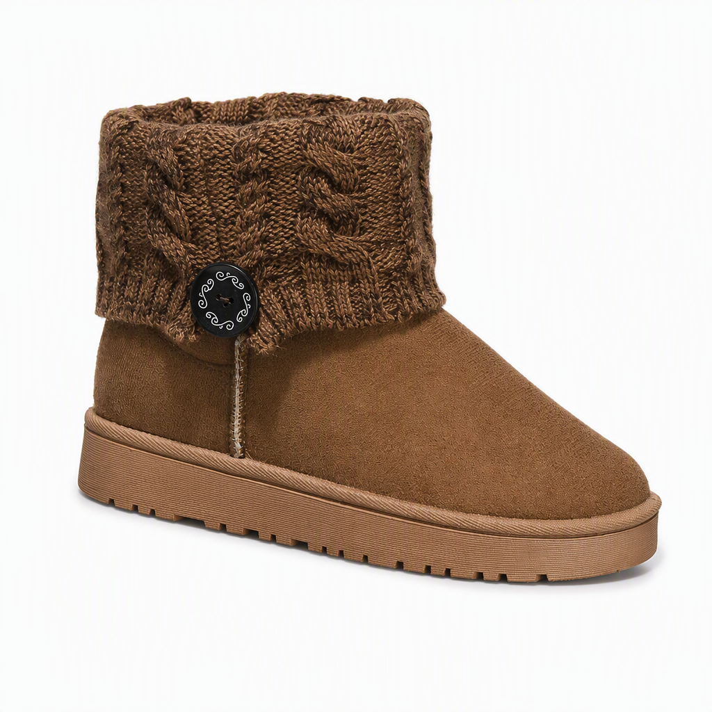 Winter-Schnürstiefel für Damen, halbhoch