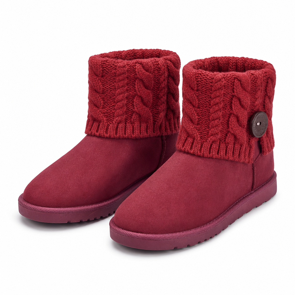 Winter-Schnürstiefel für Damen, halbhoch