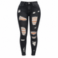 🔥Beliebtes Produkt ！✨Damen High Waist Ripped Skinny Jeans, Destroyed Dehnbare Denim-Hose