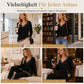 🔥Beliebtes Produkt ！✨Langärmliges Strickoberteil mit V-Ausschnitt für Damen
