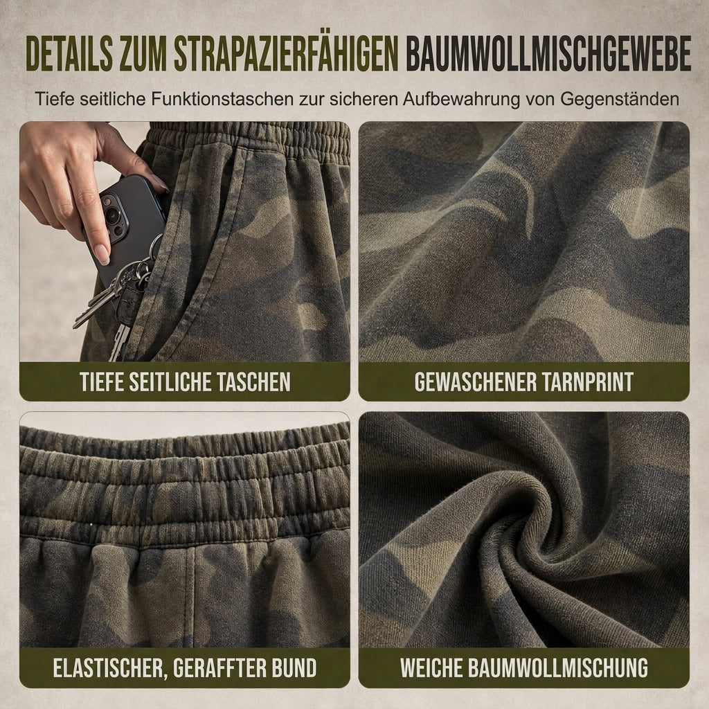 📢📢50%Rabatt!!!🎉✨Weite Vintage-Sweathose für Damen, gewaschenes Material