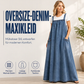 📢📢50%Rabatt!!!🎉✨Übergroßes lässiges Jeans-Maxikleid mit Trägern für Damen