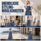 📢📢50%Rabatt!!!🎉✨Übergroßes lässiges Jeans-Maxikleid mit Trägern für Damen