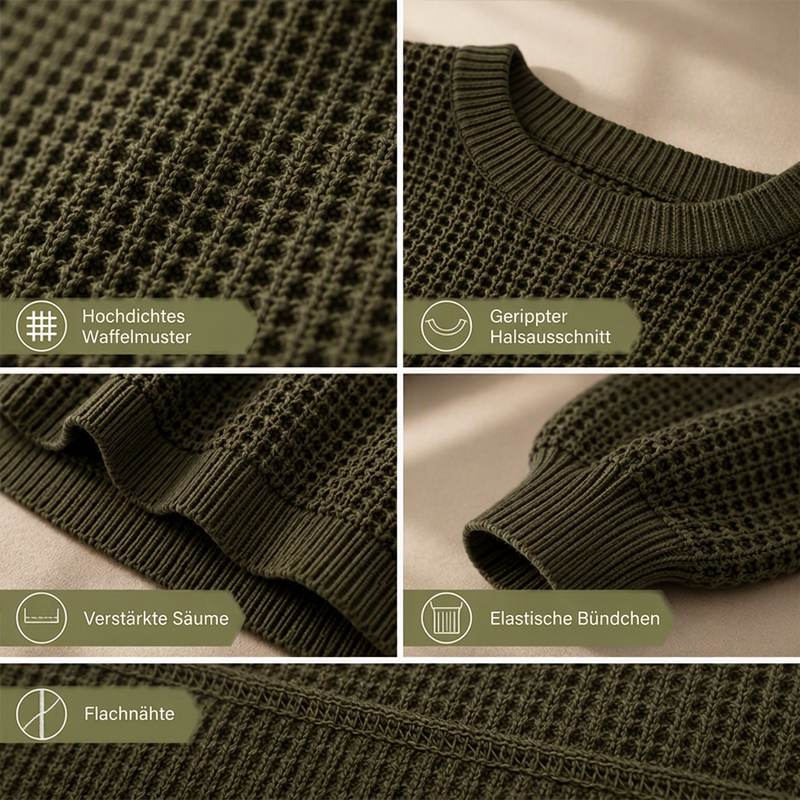 🚨 Eilmeldung: 50% endet heute Nacht! Locker gestrickter Damenpullover mit Fledermausärmeln