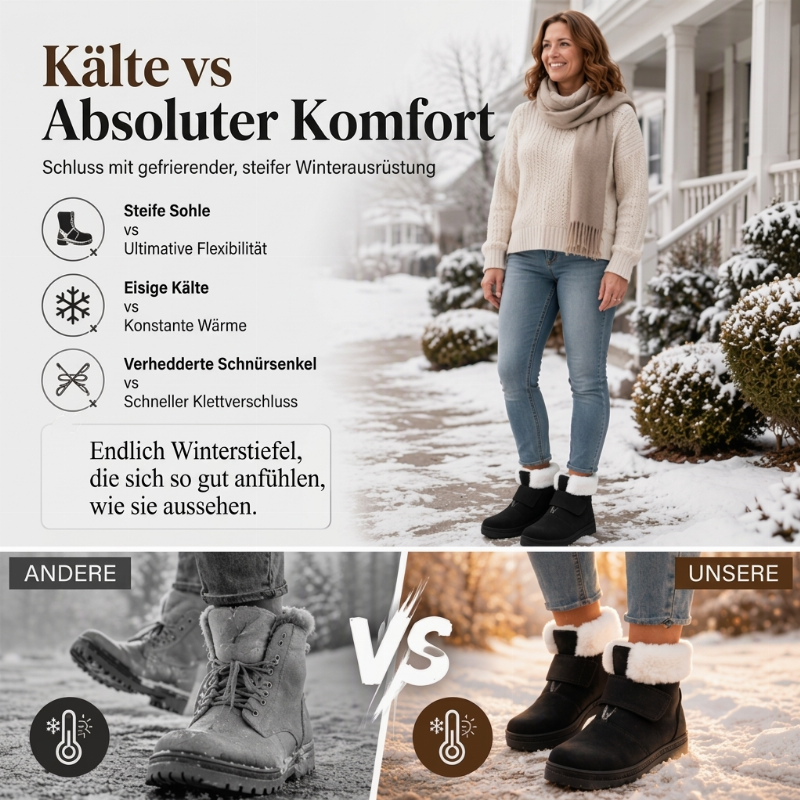 ❄️ Winter Sale: Bis zu 50% Rabatt ❄️ Rutschfeste, warme Winter-Schneestiefel für Damen