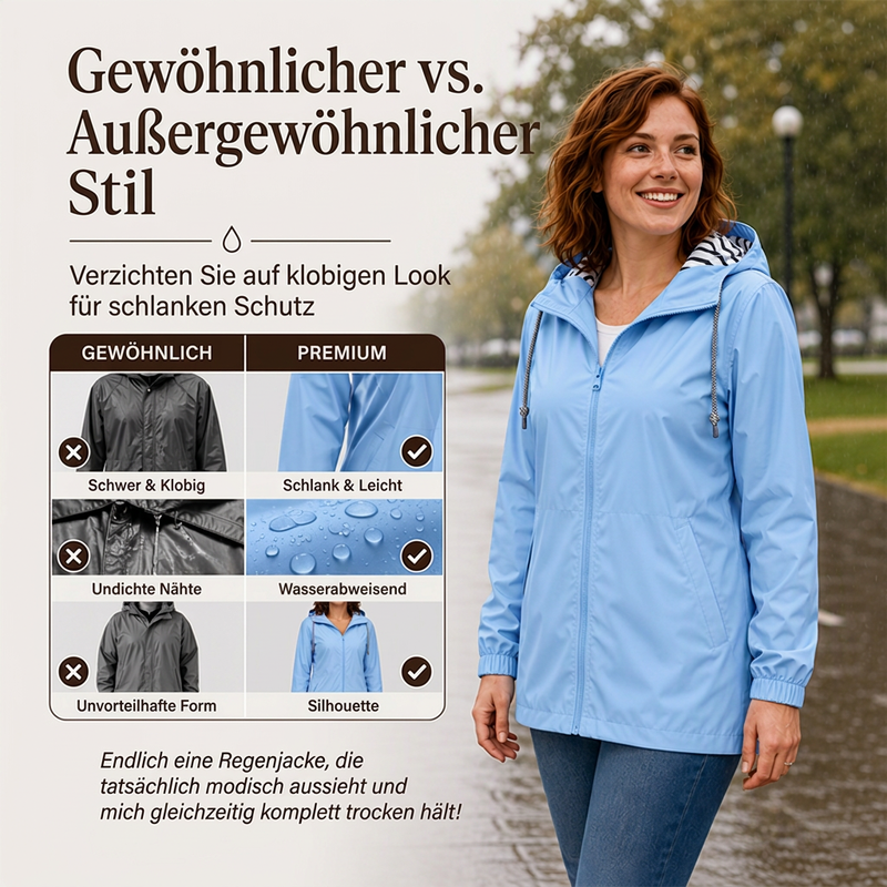 📢📢 Kostenloser Versand!🎉✨ Wasserdichte Outdoor-Kapuzenjacke für Damen 🌧🧥