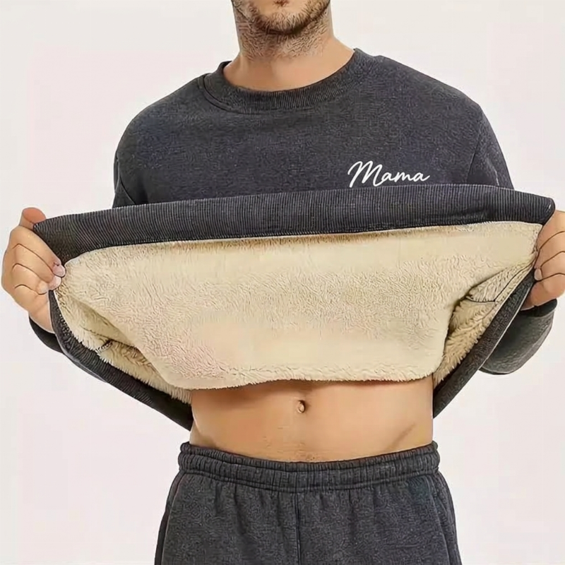 🔥Beliebtes Produkt ！✨Thermo-Sweatshirt mit Rundhalsausschnitt für Herren