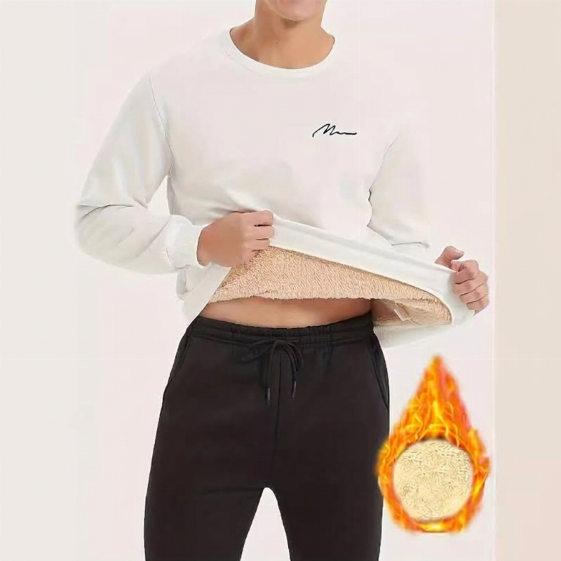 🔥Beliebtes Produkt ！✨Thermo-Sweatshirt mit Rundhalsausschnitt für Herren