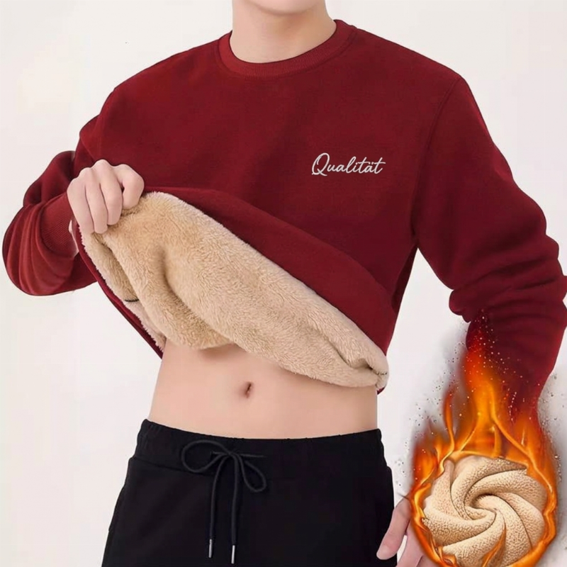 🔥Beliebtes Produkt ！✨Thermo-Sweatshirt mit Rundhalsausschnitt für Herren