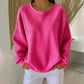 📢📢50% Rabatt!!! 🎉✨ Damen Waffelstrick-Sweatshirt im Loose-Fit