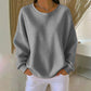 📢📢50% Rabatt!!! 🎉✨ Damen Waffelstrick-Sweatshirt im Loose-Fit