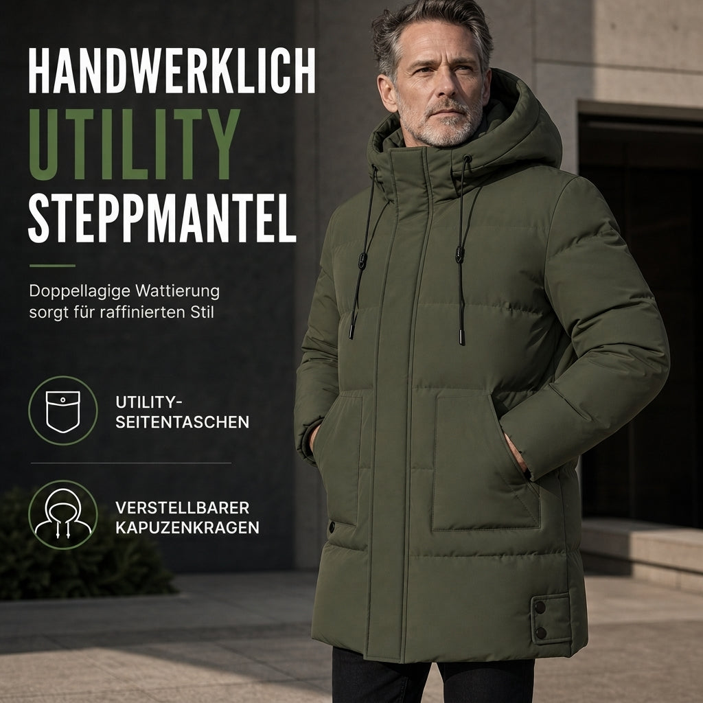 🔥Beliebtes Produkt ！✨Herren Freizeit Mittellange Gepolsterte Winter Verdickte Warme Oberbekleidung Mantel Übergröße
