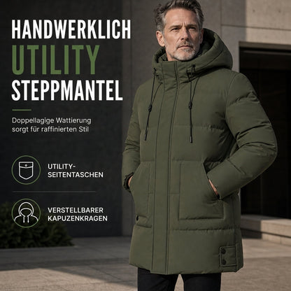 🔥Beliebtes Produkt ！✨Herren Freizeit Mittellange Gepolsterte Winter Verdickte Warme Oberbekleidung Mantel Übergröße